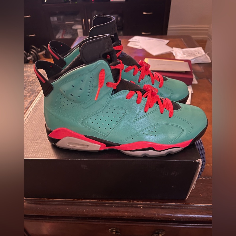 Custom Jordan 6 retro , south beach  10.5